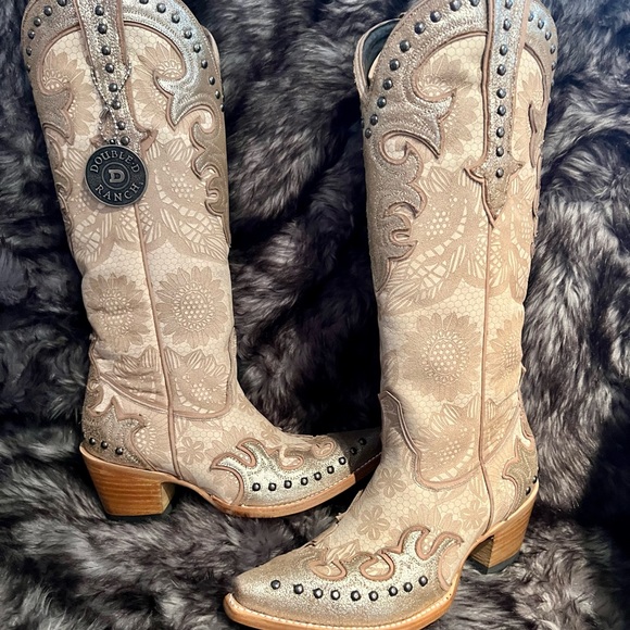 Double D Ranch Shoes - Double D by Old Gringo cowgirl boots wedding bridal diva RTL 895 NIB 7.5 coastal